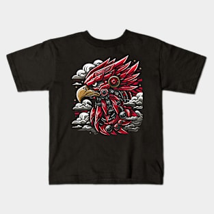 eagle illustration mecha Kids T-Shirt